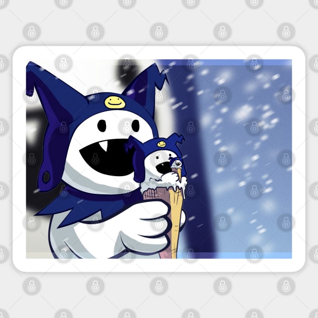 Jack Frost Ice Cream Sticker by ziodynes098